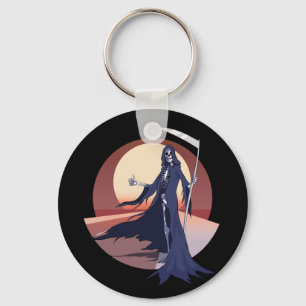 Grim Reaper Hitchhiking Nyckelring
