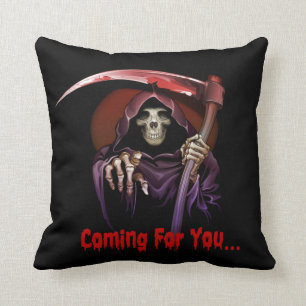 Grim Reaper kommer för dig Halloween Kudde