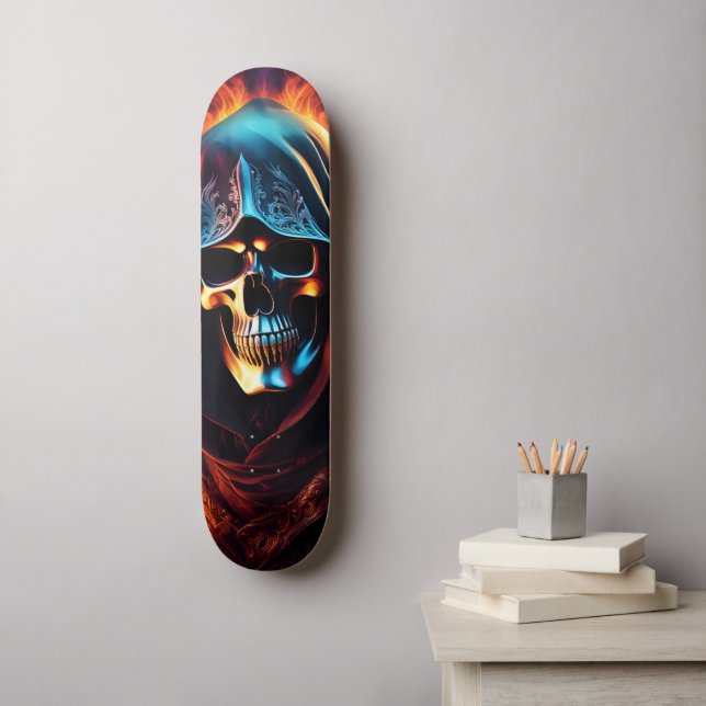Grim Reaper Mini Skateboard Bräda 18,5 Cm (Väggkonst)