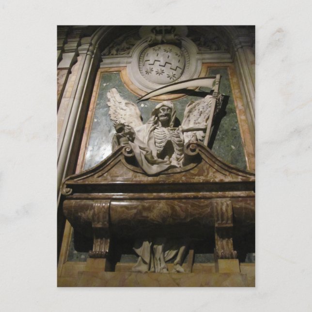 GRIM REAPER POSTCARD VYKORT (Framsida)