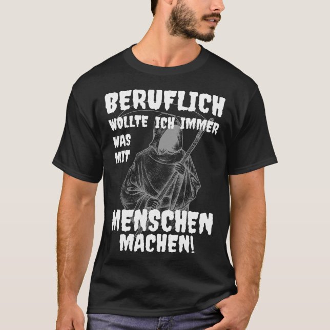 Grim Reaper Professional Was With Menschen Black H T Shirt (Framsida)