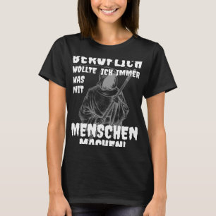 Grim Reaper Professionell var med Menschen Black H T Shirt