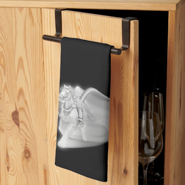 Grim Reaper Rides Halloween Kökshandduk (Thirds Fold)