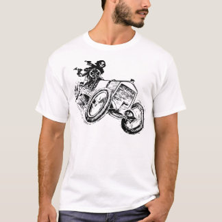 Grim Reaper Riding a Old Tractor T Shirt