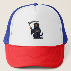 Grim Reaper Rottweiler Hund Keps