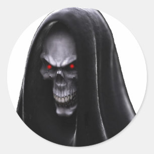 Grim Reaper Runt Klistermärke