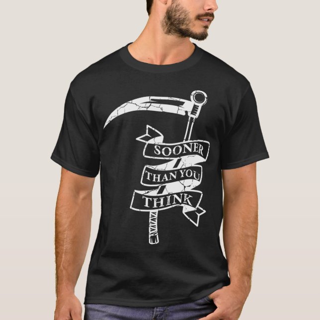 Grim Reaper Scythe Grim Reaper Fläkt T Shirt (Framsida)