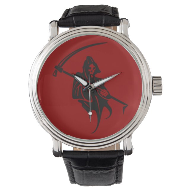 Grim Reaper Silhouette Wristwatch Armbandsur (Framsida)
