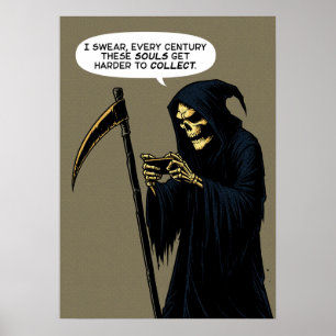 Grim Reaper-själar för insamling Poster