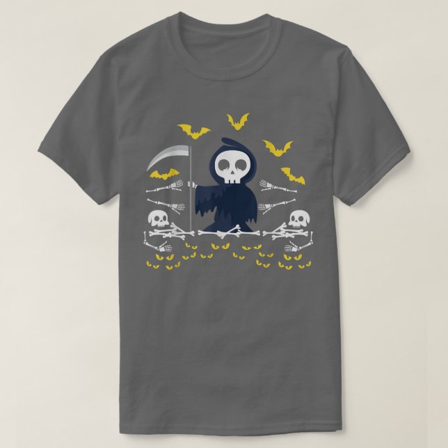 Grim Reaper Skeleton Fictophilia  T Shirt (Design framsida)
