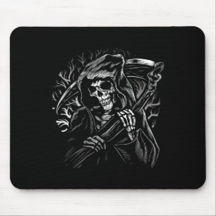 Grim Reaper Skull Dödsfall Scythe Dead Gothic Horr Musmatta