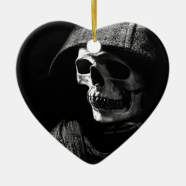 Grim Reaper Skull Julgransprydnad Keramik