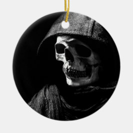 Grim Reaper Skull Julgransprydnad Keramik