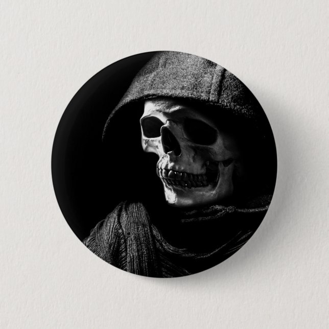 Grim Reaper Skull Knapp (Framsida)