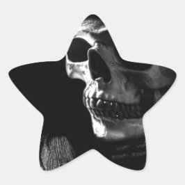 Grim Reaper Skull Stjärnformat Klistermärke