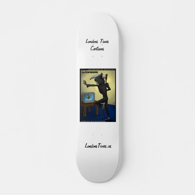 Grim Reaper & Skythe Funny Skateboard Bräda 19,5 Cm (Framsida)