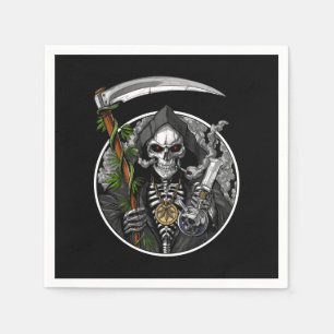 Grim Reaper Smoking Ogräs Pappra blöjor Pappersservett