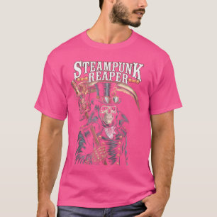 Grim Reaper Steampunk Död Gud Gears Top hat Scif T Shirt