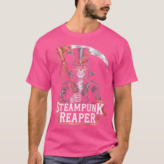 Grim Reaper Steampunk Död Gud Gears Top hat Scif T Shirt