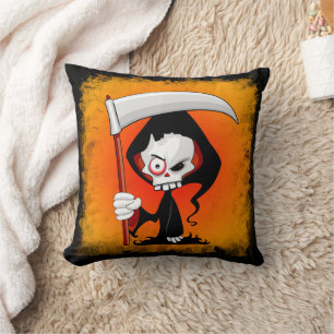 Grim Reaper Tecknad Kudde