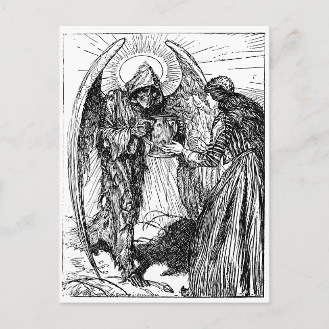 Grim Reaper-vykort Vykort (Framsida)