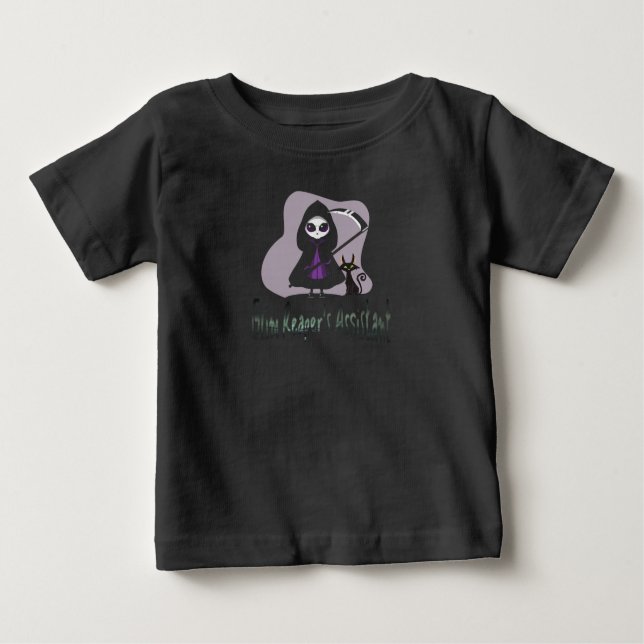 Grim Reaper's Assistant Söt grim Reaper T Shirt (Framsida)