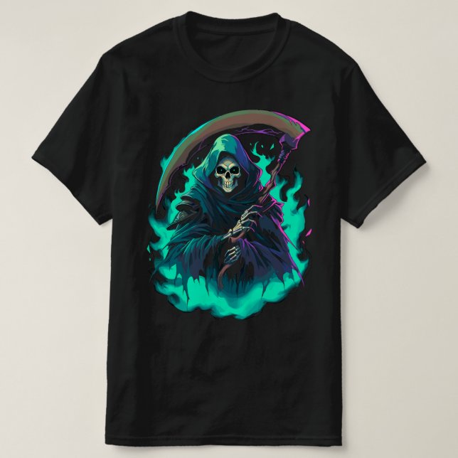 Grim Reaper's Scythe, Död Himown T Shirt (Design framsida)