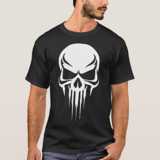 Grim Specter Dripping Skull Graphic T Shirt