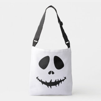 Grimace-ansikte Halloweenväska - gotisk Halloween Axelväska