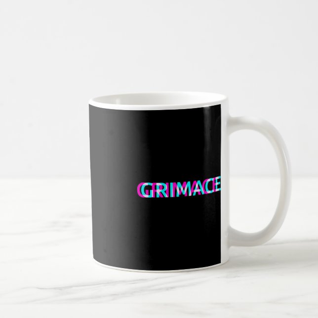 Grimace Edgy Aesthetic Grunge Emo Pastel Goth Hall Kaffemugg (Höger)