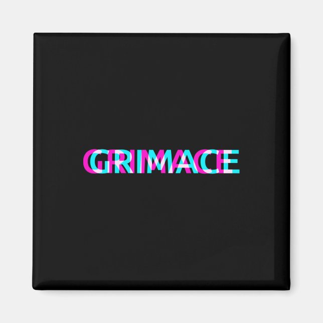 Grimace Edgy Aesthetic Grunge Emo Pastel Goth Hall Magnet (Framsidan)