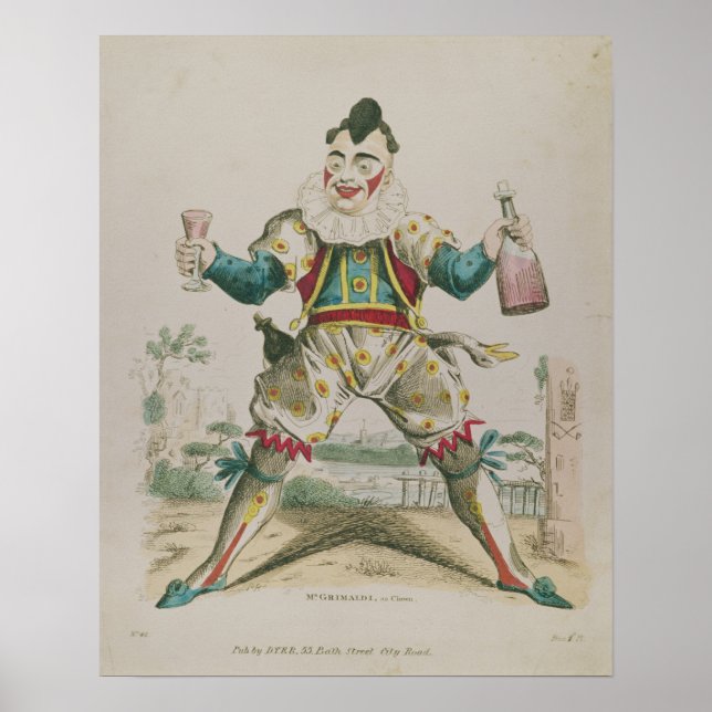 Grimaldi as Clown Poster (Framsidan)