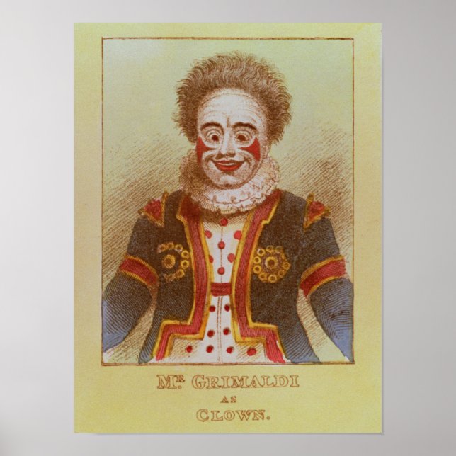 Grimaldi as Clown Poster (Framsidan)