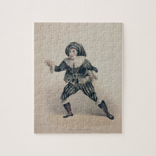 Grimaldi som Scaramouche, från den Commedia Pussel