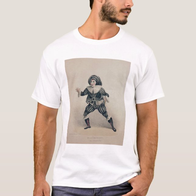 Grimaldi som Scaramouche, från den Commedia Tee (Framsida)