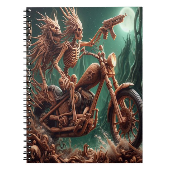 Grimbone och Skulldust, monterade sin stora heliko Anteckningsbok (Framsidan)