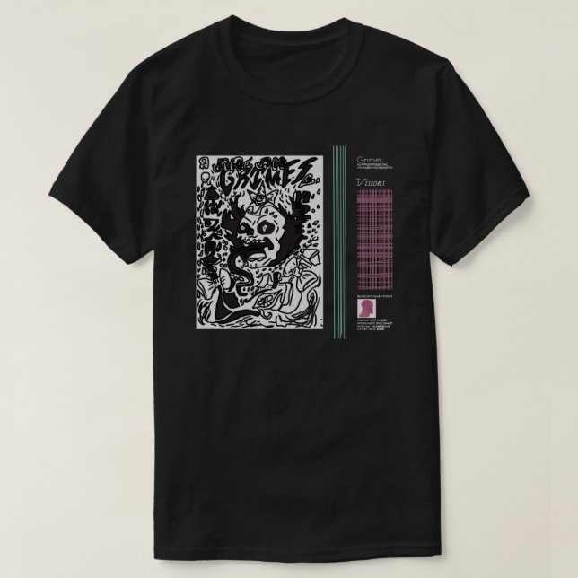 Grimes - Visions Classic T-Shirt Copy (Design framsida)