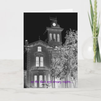 Grimm gotiska Halloween hälsningar Kort