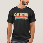GRIMM Surname Funny Retro Vintage 80S 90S Birthday T Shirt<br><div class="desc">Coolan "Grimm"-grafik med vintage färg är en perfekt gåva eller present till manar eller kvinnor som du vill överraska. Köp designen nu!</div>