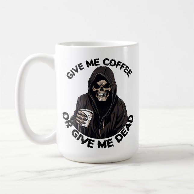 Grimma återvunnet kaffe mugg,Horror Spooky-gåva Kaffemugg (Vänster)
