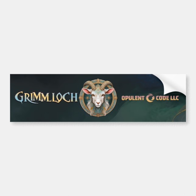 Grimmloch Get Emblem Fantasi RPG Bildekal (Framsidan)