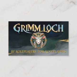 Grimmloch Get Emblem Fantasy RPG Visitkort