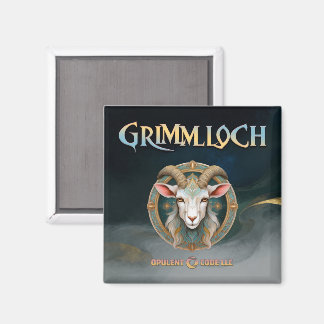 Grimmloch Goat Emblem Fantasy RPG Magnet