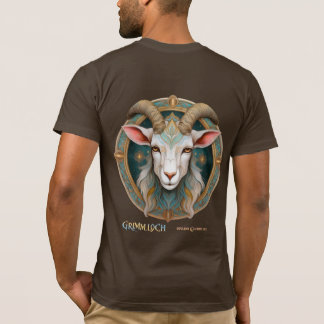 Grimmloch Goat Emblem Fantasy RPG T Shirt