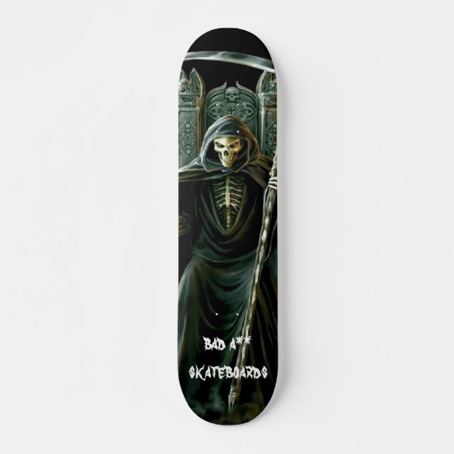 grimreaper dåliga a ** skat… mini skateboard bräda 18,5 cm (Framsida)