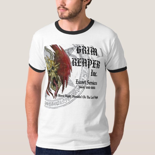 GRIMREAPER Inc., eskort .services. Tröja (Framsida)