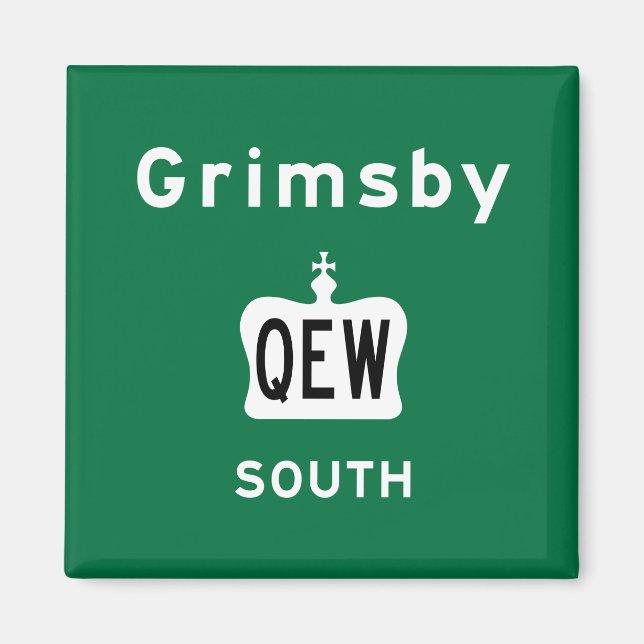 Grimsby QEW Magnet (Framsidan)