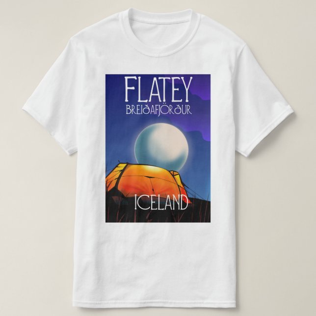 Grímsey-Islandets reseaffisch T Shirt (Design framsida)