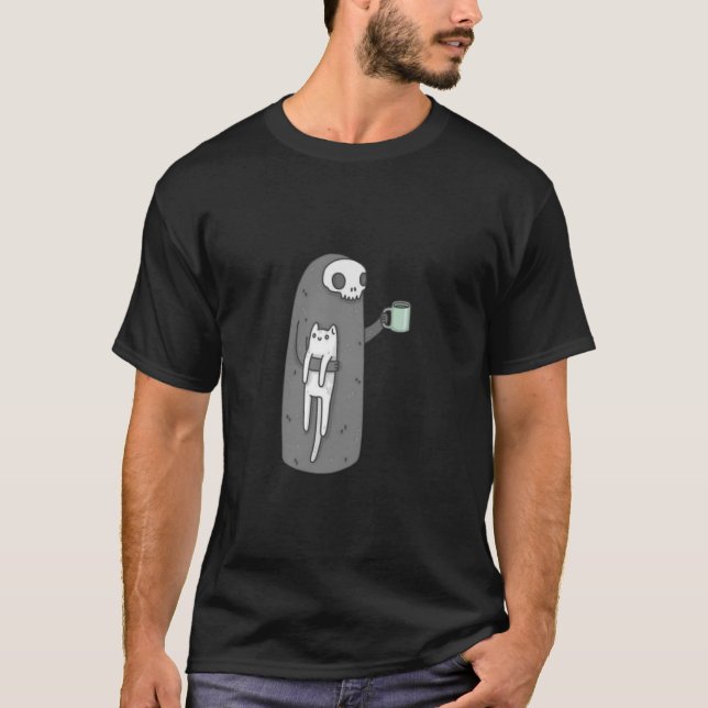 Grimy cat t shirt (Framsida)