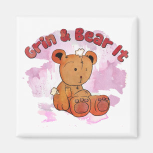 grin and bear it magnet på svenska